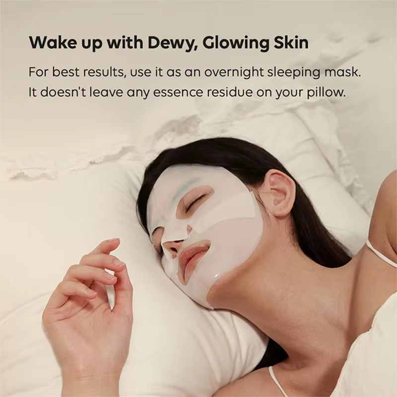 20/10/5Pcs Bio Collagen Face Mask Shrink Pores Deep Hydrating Overnight Mask Moisturizing Refreshing Brightening Face Skin Care