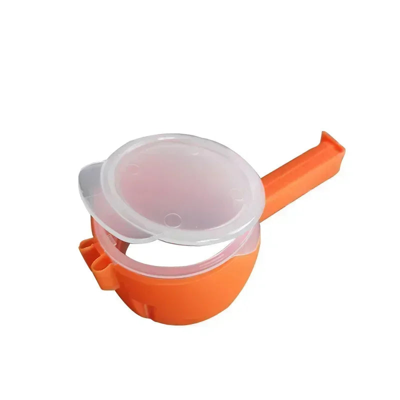 Food Preserving Bag Closure Clip Oat Dispense Spout Snack Bag Clip Moisture Seal Clip Fresh Keeping Sealer Clamp Kitchen Gadget