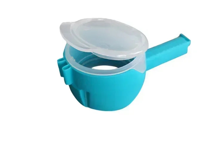 Food Preserving Bag Closure Clip Oat Dispense Spout Snack Bag Clip Moisture Seal Clip Fresh Keeping Sealer Clamp Kitchen Gadget