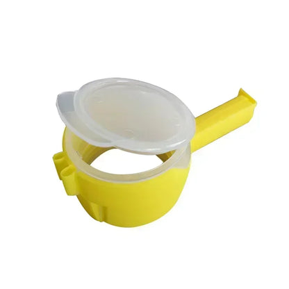 Food Preserving Bag Closure Clip Oat Dispense Spout Snack Bag Clip Moisture Seal Clip Fresh Keeping Sealer Clamp Kitchen Gadget